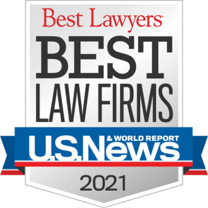 U.S. News Best Lawyers: Best Law Firms 2021 Badge
