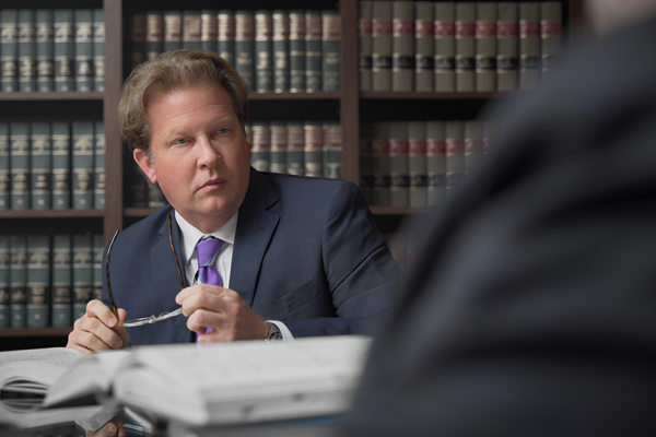 Attorney Kevin Shannon at Bryant Law Center office.