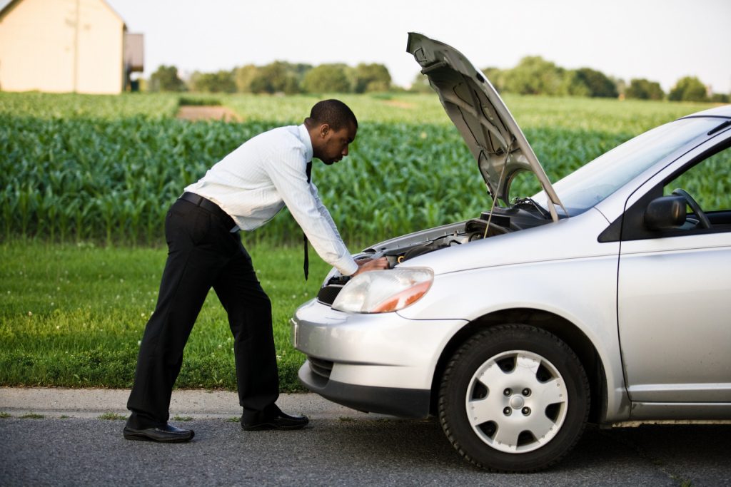 Paducah car accident lawyer. Broken down car.